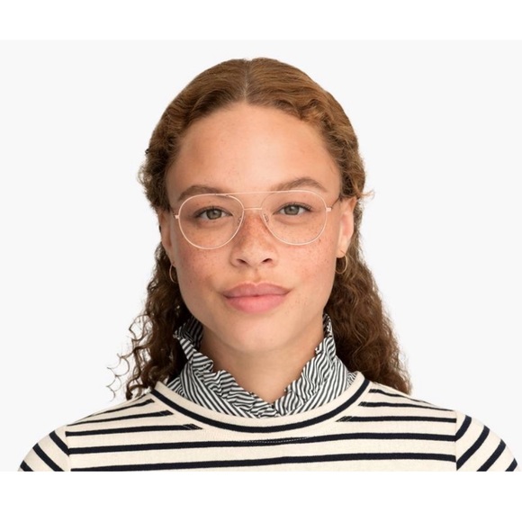 Warby Parker Rose Gold York Frames - Picture 3 of 4